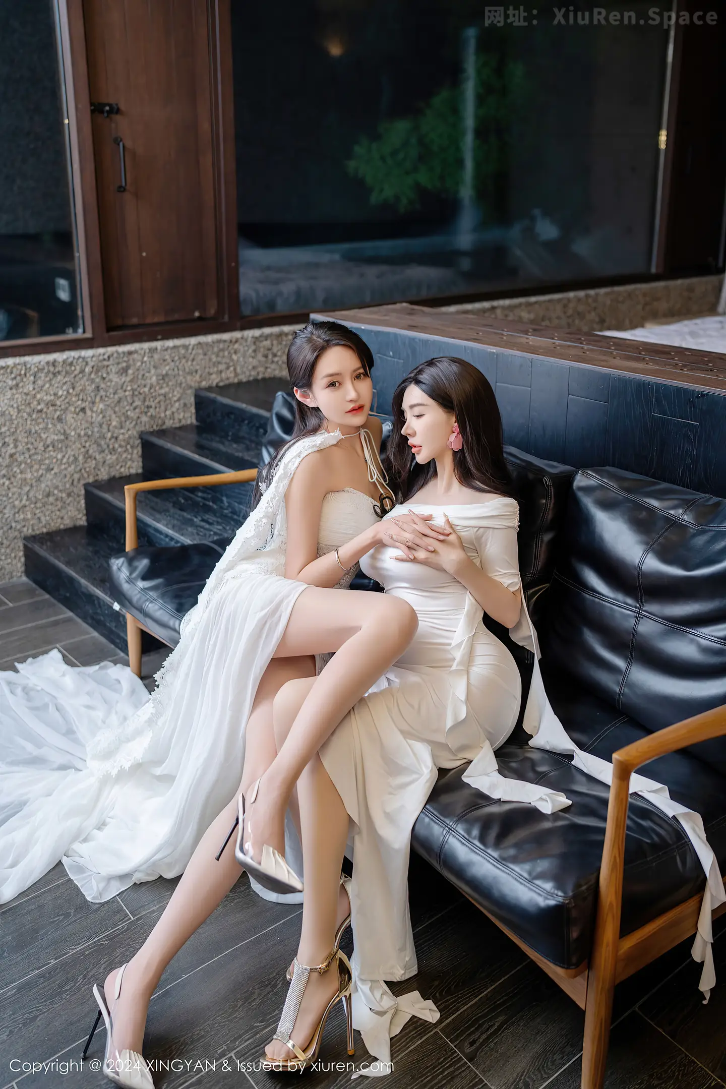 图片[4]-[XINGYAN星颜社]VOL.261 模特合集女神林幼一＆潘思沁性感白色连衣裙秀丰满身材诱惑写真82P-秀人网官方网站